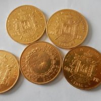 5 pieces 100 Francs Or Napoléon